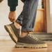 Men's Classic Retro Mid-Calf Martin Boots With Anti-Slip Rubber Sole & Breathable PU Upper For Casual Wear Genuine Leather Work Shoes_vogvips.com