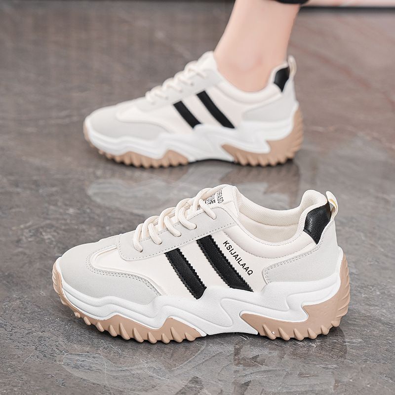 2026 Men's Shoes, Women's Shoes, Thick-soled Shoes For Heightening, Sports Shoes For Casual Wear, White Sneakers, Versatile Soft-soled Travel Shoes_vogvips.com