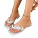 Cross-border Plus-size Women's Flip-flops 2026 Summer New Casual Flat Floral Slip-on Outdoor Sandals Wholesale_vogvips.com