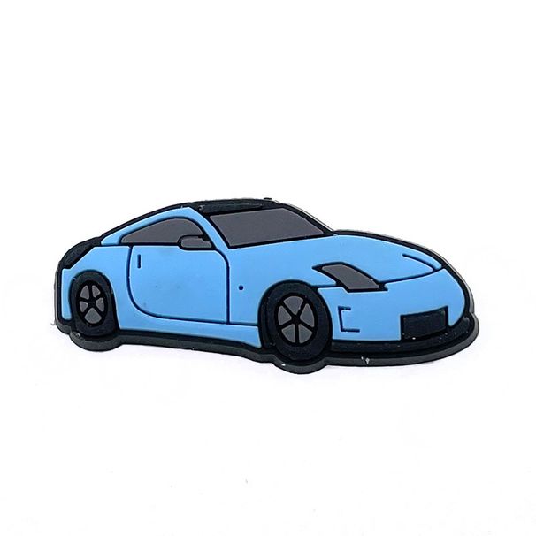 Car Cartoon Shoe Flower Decoration Buckle Croc Shoe Buckle Soft Glue Removable Garden Shoe Accessories Accessories_vogvips.com