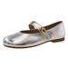 Flat Single Shoes Women's Spring Mary Jane Shoes French Gentle Style Evening Shoes Small Leather Shoes Beanie Shoes_vogvips.com