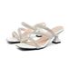 Huidong 2026 New Foreign Trade Model Stiletto Heel Sandals With Rhinestones Slip-On Niche Fashion Simple Evening Women's_vogvips.com