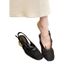 Unique Design Woven Closed-toe Sandals, 2025 Spring New Model, Simple Mesh Chunky High-heeled Shoes For Women, Versatile_vogvips.com