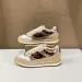 Okimoz Beige Suede Leopard Print Retro Sneakers For Women Myxczx66_vogvips.com