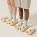 Cute Cat Wearable Cotton Slippers For Women Winter Fleece-Lined Warm Couple Home Thick-Soled Cotton Slippers For Women With Cat Paw_vogvips.com