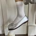 Round Headed Silver Gentle Breeze Soled Grandma's Summer 2025, Soft Leather Flat Bottomed Butterfly Bow Single Shoes For_vogvips.com