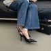 Pointed-toe High-heeled Hoe For Women, Pring/ummer 2026, Exy Red Patent Leather Lingback Hallow-cut Tiletto_vogvips.com