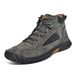 Cross-Border Plus Size PU Leather Men's Fashion Hand-Sewn Ankle Boots Flat Lace-Up Casual Shoes_vogvips.com
