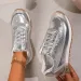 Spring And Autumn High Quality Fashionable Round Toe Solid Color Glossy Lace Up Womens Sports Shoes 250118_vogvips.com