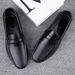 Italian Brand Men's Genuine Leather Trendy Casual Non-Slip Soft Sole Slip-On Driving Shoes_vogvips.com