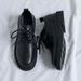 Euro Step Casual Leather For Summer, Breathable Thick Sole, British Style, Versatile Non-Slip Soft Sole Work Shoes_vogvips.com