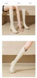 2025 Slimming Long Boots V-neck, Petite Tall Boots, Slim Boots For Women 2025 Autumn/winter New High-heeled Knight Boots, Long Boots_vogvips.com