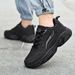 Men's Waterproof Leather Casual Sneakers, Slip Resistant Lightweight Travel Shoes Autumn Winter, Wear-resistant Gum Rubber Sole._vogvips.com