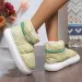 Cute Warm Ankle Winter Women Waterproof Down Cloth Snow Boots Woman Thick Sole Non Slip Plush Cotton Shoes Mujer 240830_vogvips.com