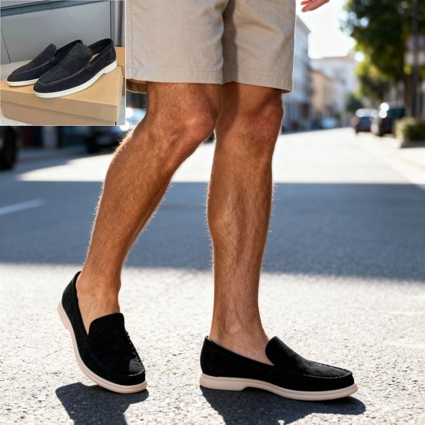 In-stock Summer Loafers, Casual Flat Men's Slip-on Driving Shoes, Large Sizes_vogvips.com
