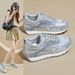 Dad Shoes Female Student Sports And Leisure Shoes Mesh Heightening Shoes Breathable_vogvips.com