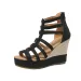 2026 New Women's Sandals With Slope External Wear Rear Zipper Round Head High Heels_vogvips.com