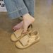 Women's Flat Sandals 2026 New Summer Style For Outdoor Wear, Versatile With Skirts, Retro Open-toe Thick-soled Casual_vogvips.com