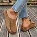 Shoes Women's Closed Toe Slip-On Mules Retro Spring Autumn Style Sandals For Formal & Casual For Women Floral Flat Sandals_vogvips.com