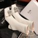 Square Toe Ankle For Women, Internet Celebrity Style, Rhinestone Chunky Heel, High Heels, Patent Leather, Slimming,_vogvips.com