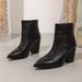Autumn/winter Women's Chunky Heel Ankle Boots, Riding Boots, Luxury Chic, Niche Design_vogvips.com