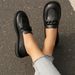New Fashion Round Head Retro Metal Buckle Single Shoes With Small Leather Shoes_vogvips.com