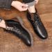European Warm Series Martin Casual Large Size Zipper Ankle Men's Autumn Winter High-top Shoes Desert Work Boots_vogvips.com