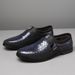 Suitable For All Seasons 2024 New Summer Slip-On Men's Round Toe Casual Leather Shoes Business_vogvips.com