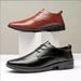 Spring And Autumn Formal Business British Style Leather Lightweight Thin Pointed Toe Men's Breathable Versatile Soft_vogvips.com