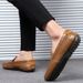2025 Large Size Spring And Autumn Hollow Out Loafers Men Breathable British Style Perforated Slip-On Driving Shoes_vogvips.com