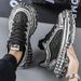 Men's Athletic Running Shoes Breathable Mesh Hollow Out Tire Sole Height Increasing Lightweight Comfortable Trendy For Teens_vogvips.com
