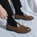Korean Version Of Doudou Shoes For Men, Fashionable Versatile, Breathable And Casual, Men's Small Leather Shoes, British_vogvips.com