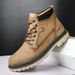 Plus Size New Autumn Winter Martin Boots Genuine Leather Warm Non-Slip Versatile Classic Yellow High Top Men's Shoes_vogvips.com