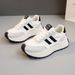 BN002 New 2024 Spring/Summer Thick-Soled Height-Increasing Women's Casual Sneakers Patchwork Leather Sports Shoes_vogvips.com