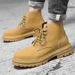 Wind Platorm Men's Boots Big Yellow Boots Short Boots Locomotive Boots Martin Boots_vogvips.com