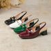 8839-8LX Women's High Heels For Foreign Trade, European And American Style Back Buckle Sandals, Patent Leather Square_vogvips.com