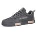 Men's Safety Work Shoes Waterproof Wear-resistant Slip-resistant Flat Sole Casual Sneakers Trendy For Construction Work Site_vogvips.com