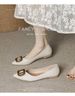 Genuine Flat Comfortable Women's New Summer Mom Pointed Toe Single Shoes Soft Leather Fairy Gentle Style Large Size_vogvips.com