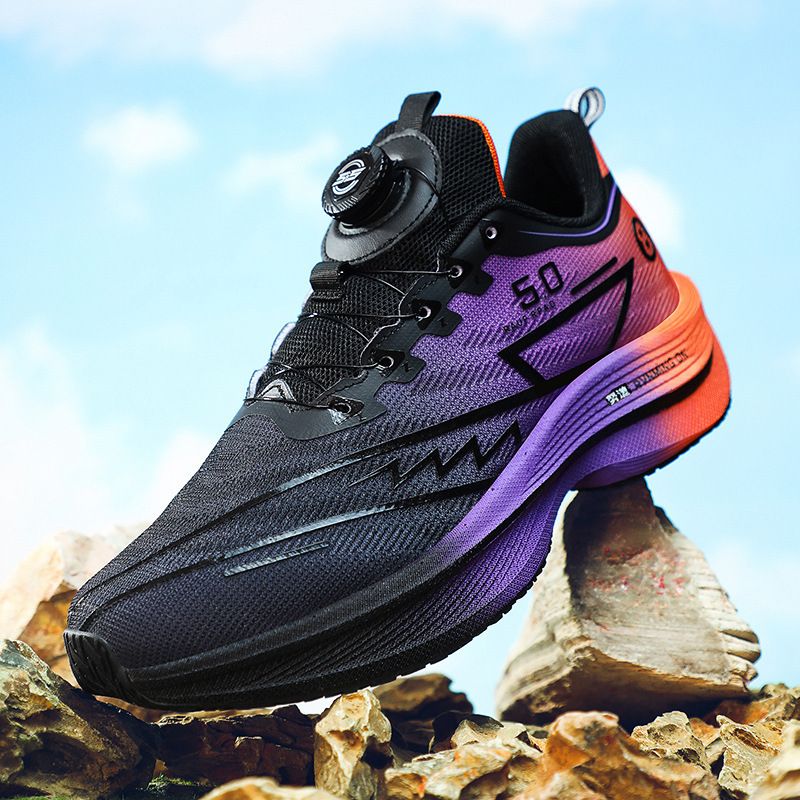Cross-border Plus-size 2026 Spring New Popcorn Sole Lightweight Sports Running Shoes Couple Style Trendy Sneakers_vogvips.com