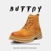Zhongbang Men's Martin Boots Outdoor Rhubarb Boots Tooling Outdoor Men's Boots Leather Light Luxury Leather Boots_vogvips.com