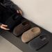 Charcoal Gray ~ INS Niche High-End Wool Shoes For Women Winter Fleece Korean Style Cool Half-Slip Snow Boots_vogvips.com