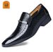 Old people's plush British pointed formal bright leather fashionable fish patterned men's shoes, 22762_vogvips.com