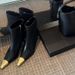 Metal Small Square Head Thin Heel High Heel Short Shoes Versatile Fashionable Comfortable Side Zipper Short Boots Women_vogvips.com