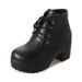 2026 Spring And Autumn New Thick-Soled Waterproof Platform Ankle With Cross-Straps, High-Heeled Martin Boots, Large Size_vogvips.com