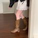 2025 Autumn Winter Wide Slimming Long Fashion Simple Square Toe Versatile Over-the-Knee Cat Heel High Boots_vogvips.com