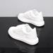 Men's Shoes Genuine Leather Thick Soled Casual Sneakers Summer Versatile Breathable Single Mesh White Sneakers For Couples_vogvips.com