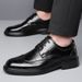 Euro Step Spring And Autumn Business Formal Leather For Men, Casual Soft Sole Bridegroom Wedding Brogue Shoes 9156_vogvips.com