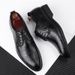 Men's Classic Oxford Dress Shoes - Breathable PU Leather Formal Shoes For Business & Wedding (Black/Brown, Sizes 38-48)_vogvips.com