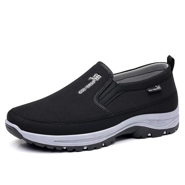 Loafers Men Sneakers Mesh Breathable Non-Slip Slip On Vulcanized Shoes Soft Sole Solid Color Comfortable Water Shoes Zapatos200_vogvips.com