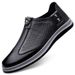 Men's Shoes Hole Hole Breathable Hand Scratch Business Casual Leather Shoes Soft Sole Soft Surface Board Shoes Driving Shoes Doudou Shoes_vogvips.com